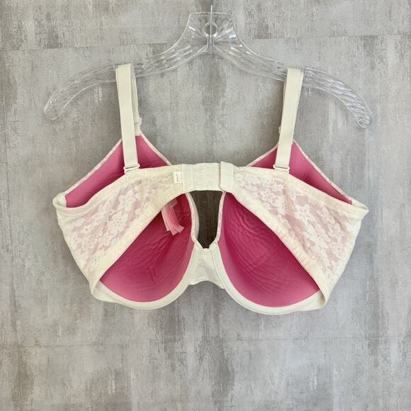 Victoria's Secret PINK Underwire Bra 38DDD Color Ivory Eyelet Lace NWOT - Picture 4 of 14